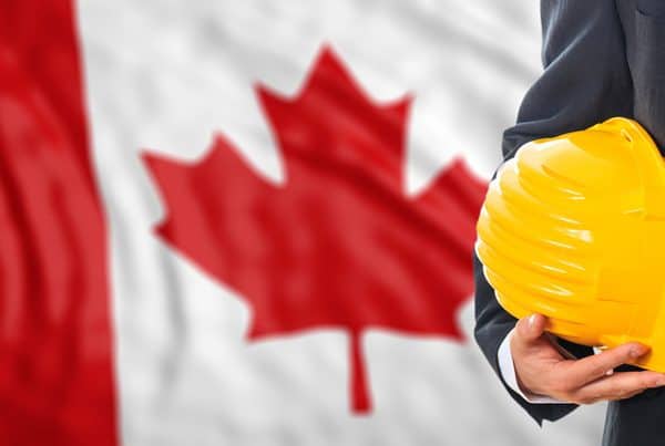 Engineer Canada Flag Background 3d Illustration 600x403