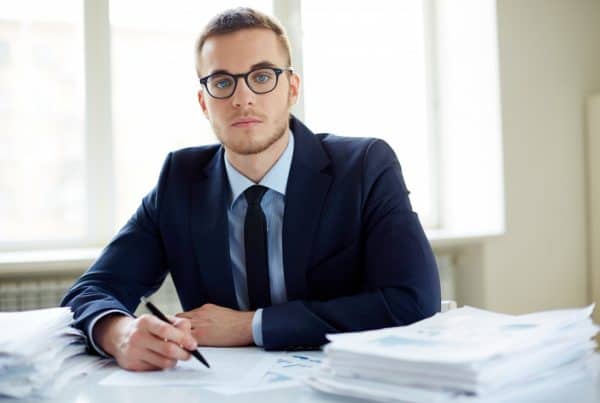 Young Businessman With Lot Work 600x403