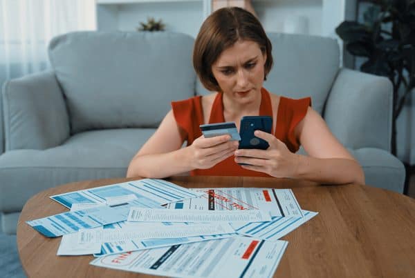 Stressed Young Woman Has Financial Problems Credit Card Debt Pay Prim